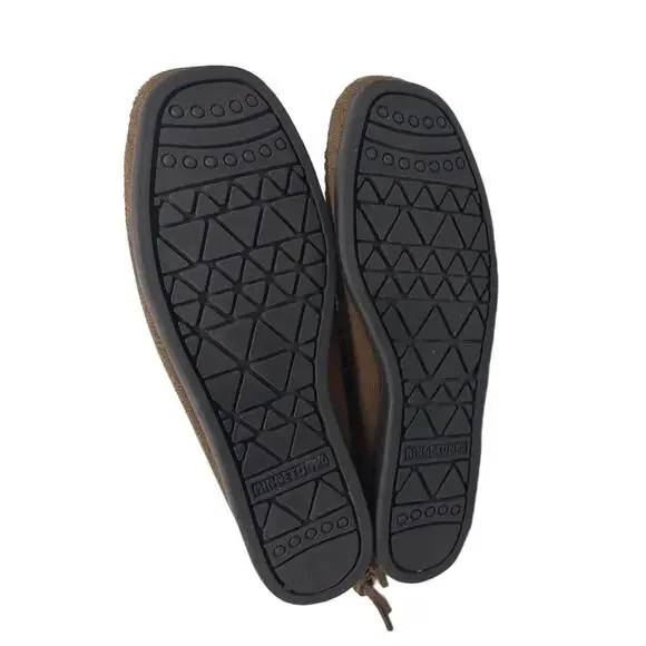 Minnetonka hi top back zip fringe western boot size 6.5 - Picture 7 of 9